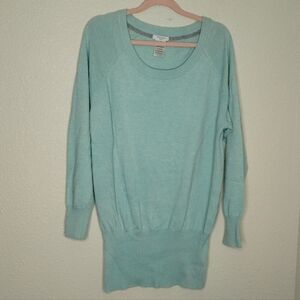 Aritzia Talula Cashmere Blend Mint Tunic Sweater Size Small